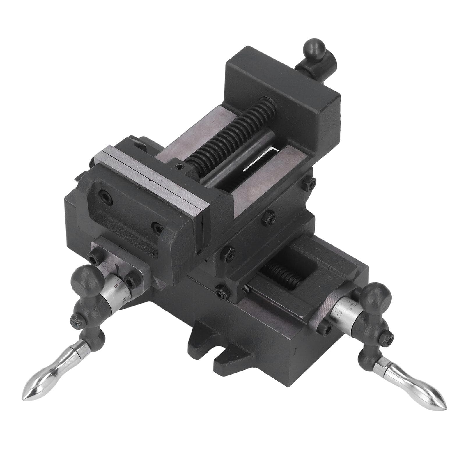 Cross Slide Machine Vise 3in Cast Steel High Accuracy Bench Vise for Milling Drilling Machine