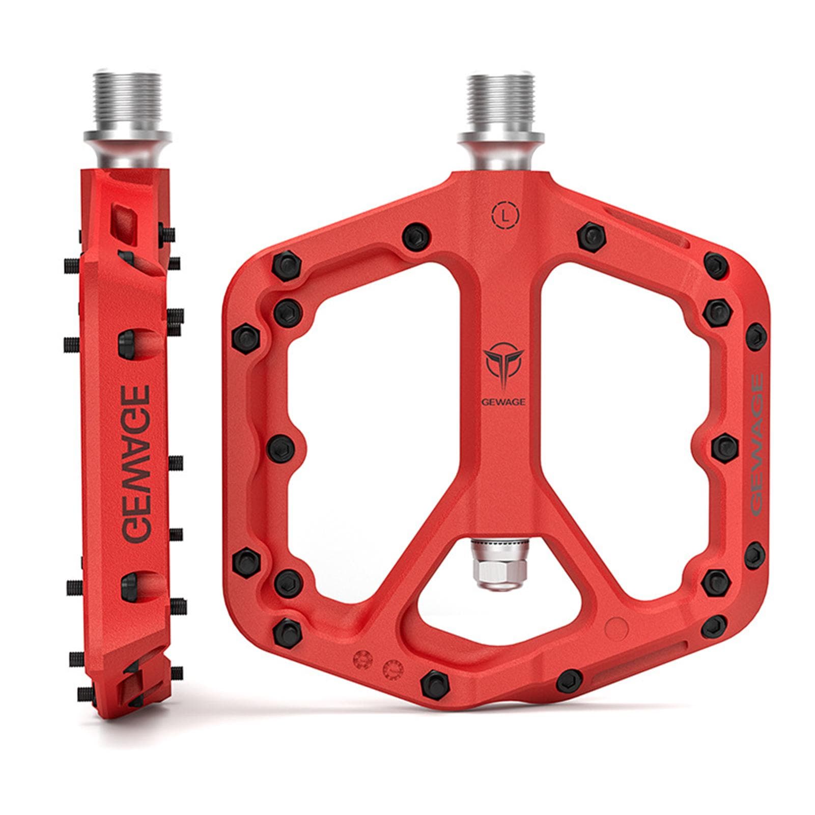 Bike Pedals MTB Bicycle Pedals Cycling Pedals Anti-slip Road Bike Pedal Replacement red