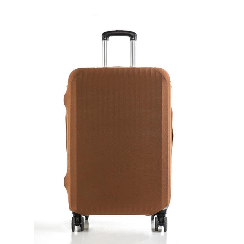 18-32 Inch Suitcases Fashion Travel Suitcase Protective Cover Luggage Protective Cover Solid Color Suitable L coffee