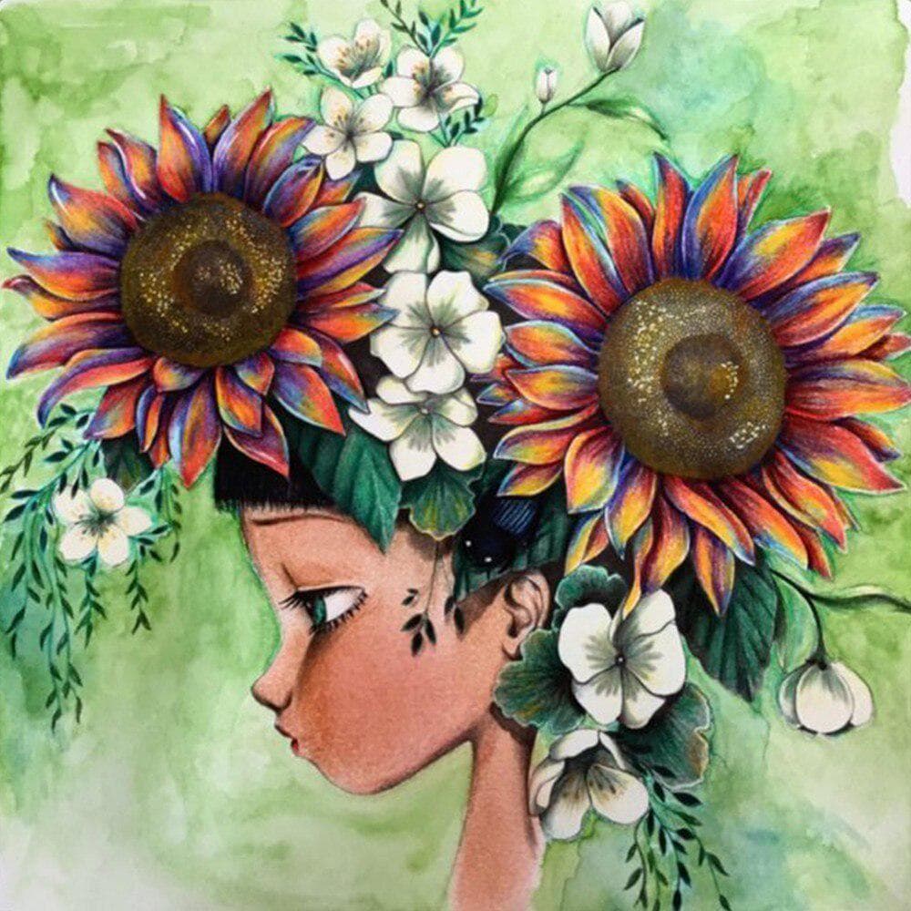 5D DIY Diamond Painting Butterfly girl Embroidery Cross Stitch 3D Home Decor Gift 30X30CM