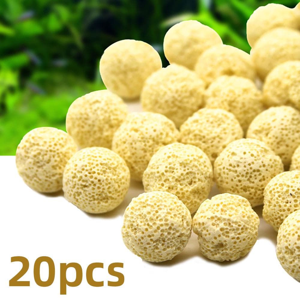 Aquarium Filter Media Ball Aquarium Bio Ball for Aquarium Filter 20 pcs yellow