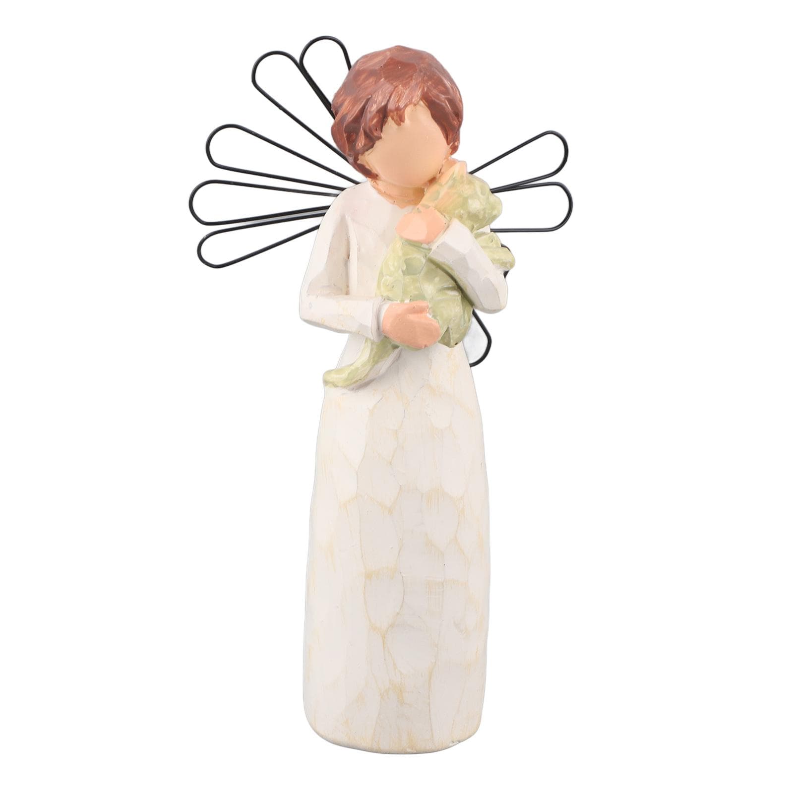 Prayer Mourning Pet Souvenir Resin Crafts Collection Model Hand Painted Pet Angel Statue Home