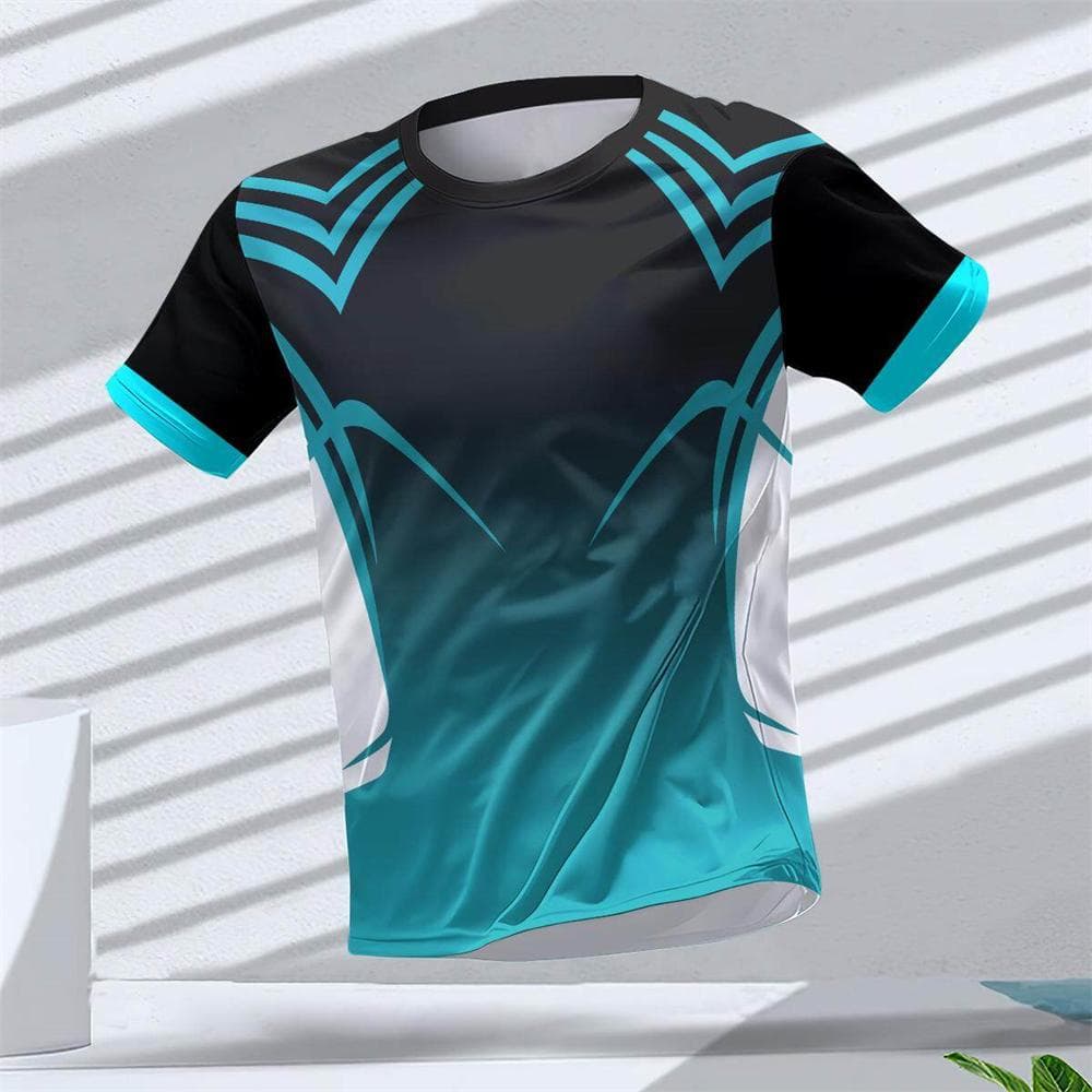 Gym Summer Quick Dry Breathable Men's T Shirt Outdoor Run Fitness Sports Short Sleeve Casual O-Neck Men Gym Sportswear T-Shirt L