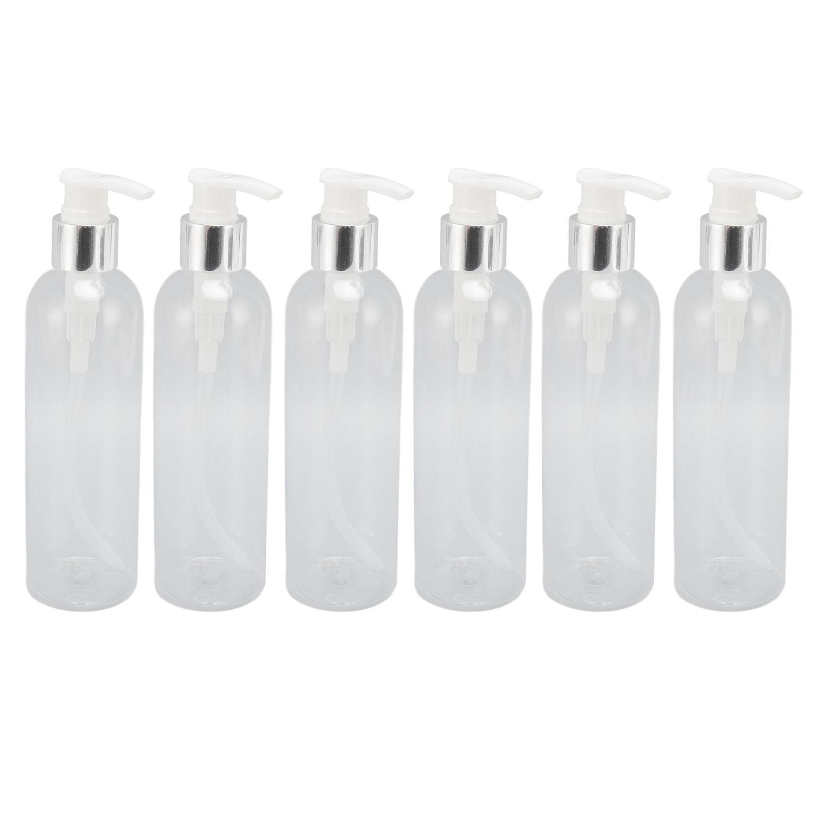 Clear Plastic Pump Bottle Dispenser Empty Refillable Massage Oil Bottle Pump for Shampoo