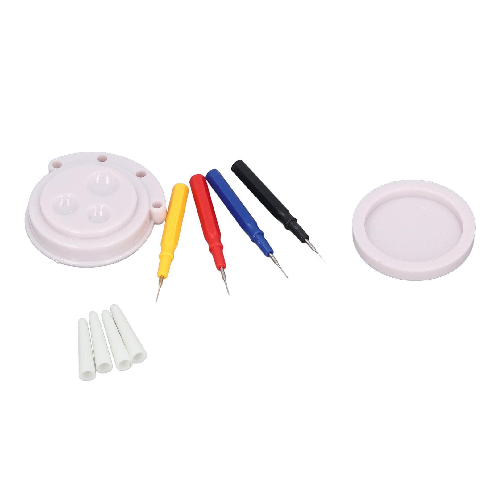 Watch Oiler Pen Set 4 Tip Sizes 3 Recesses Oil Cup Oil Pen Watch Repairing Accessory for Watchmaker