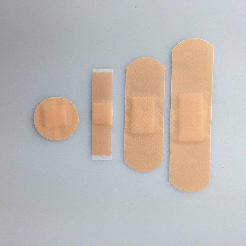 100pcs/set First Aid Adhesive Band Aid Multiple Specifications Wound Plaster Strips Waterproof Wound Plaster Emergency Patch