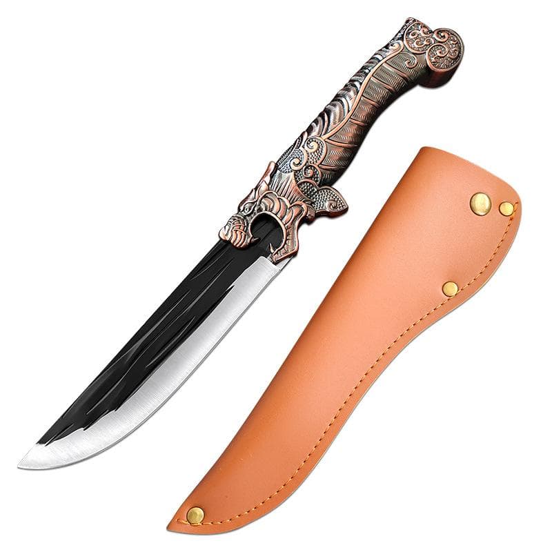 Handmade Forged Stainless Steel Bonig Knife Meat Cleaver Knife Kitchen Chef Knives Cutter with cover