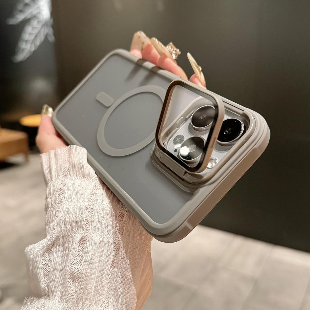 Lens Invisible Bracket Suitable for Apple 16 Magnetic Phone Case Matte IPhone 15 Full Skin Feeling 14 Protective Cover iPhone11
