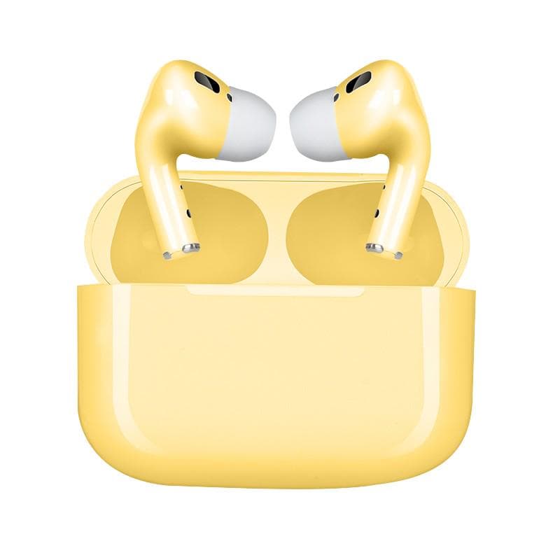 2025 New Wireless Earphones Pop Up Earbuds In-ear Headphone Sensor Surround Bluetooth Earphones Touch Control Headset yellow