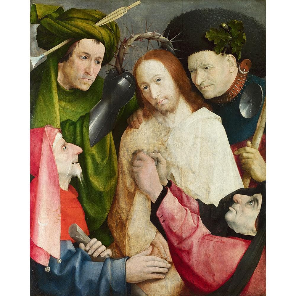 Rhinestone Round Diamond Painting Christ Mocked The Crowning with Thorns Hieronymus Bosch 20X30CM