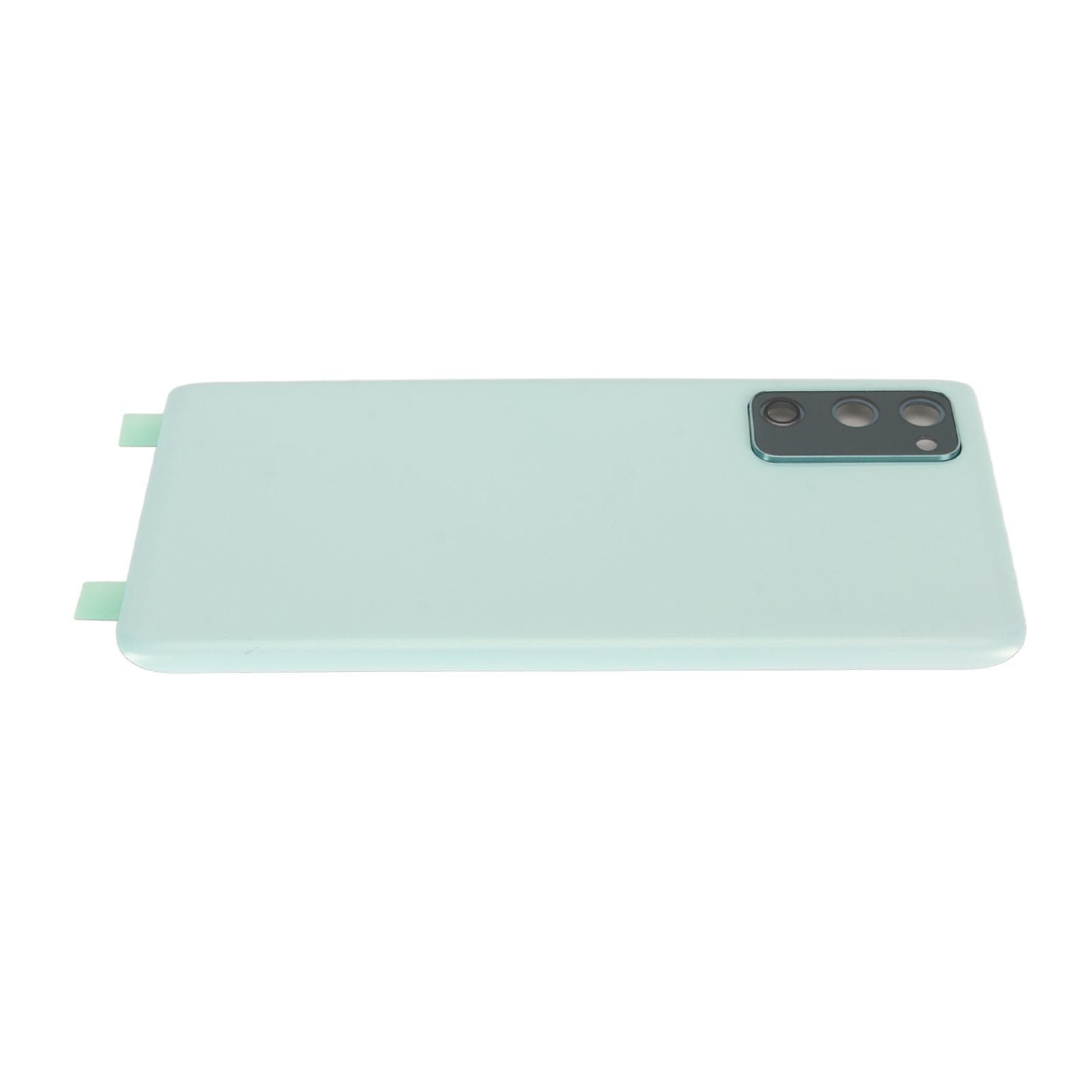 Back Cover Glass Replacement with Pre Installed Camera Frame and Tape Repair Tool Kit for Samsung light green