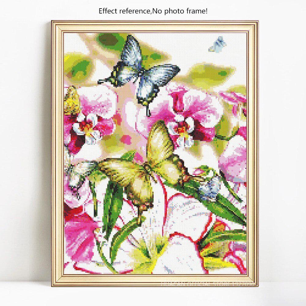 Diamond Painting Animal Butterfly Full Round Rhinestone Picture Embroidery Sale Diamond 20X30