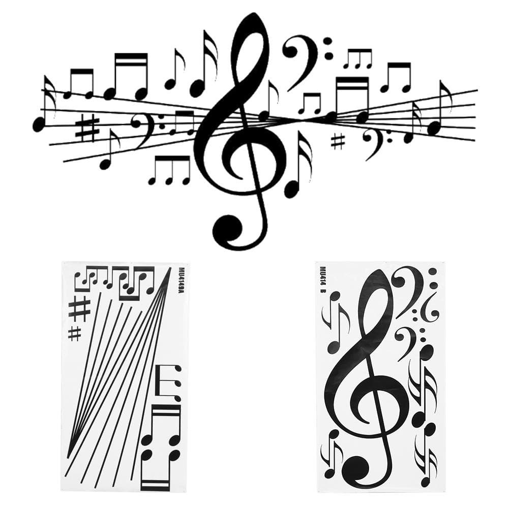 Unique Stylish Music Note Wall Sticker Decal Bedroom Home Decorative DIY Sticker Decoration