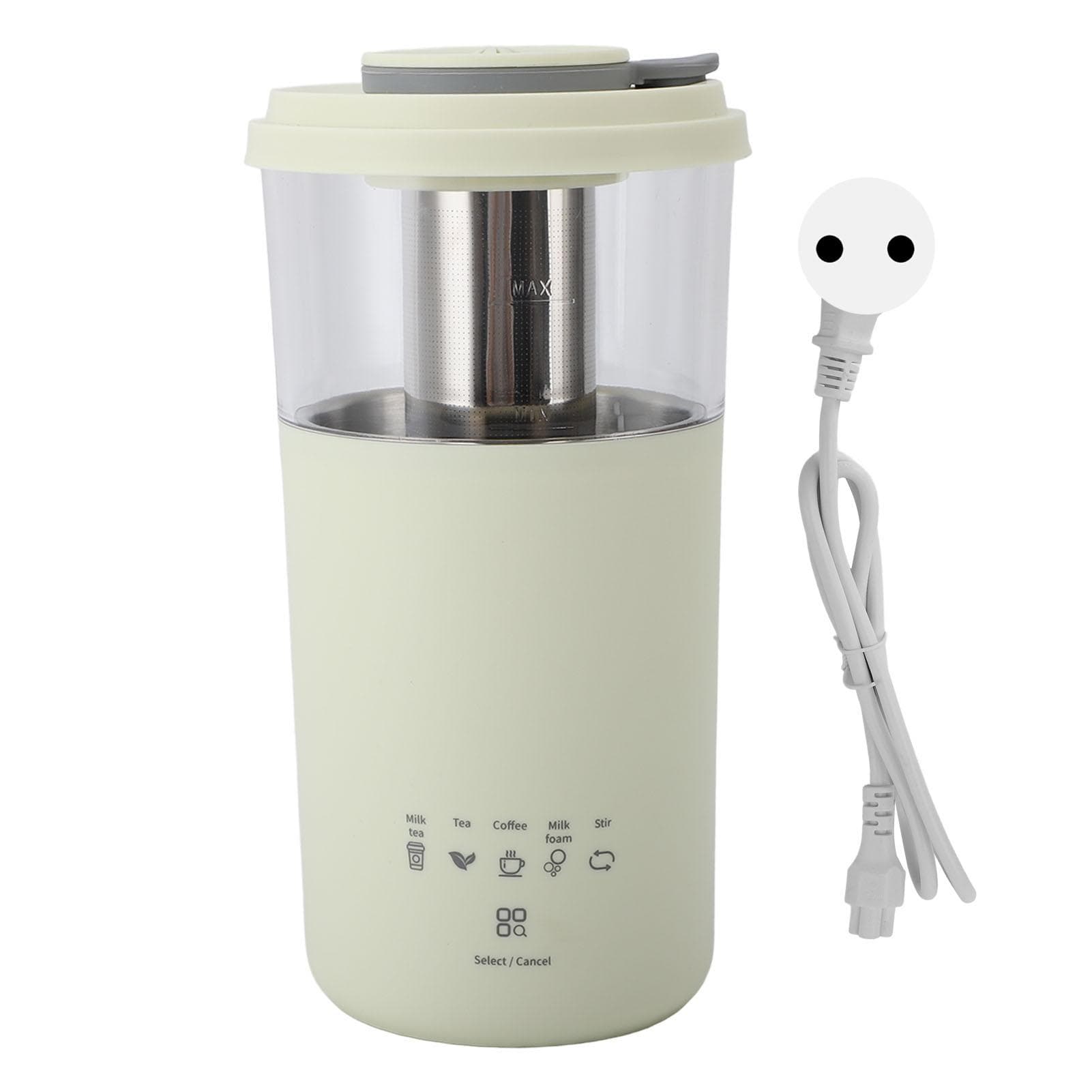 300W Travel Electric Tea Kettle 350ML Portable Small Mini Coffee Kettle Milk Foam Maker Fast Heat EU 220V