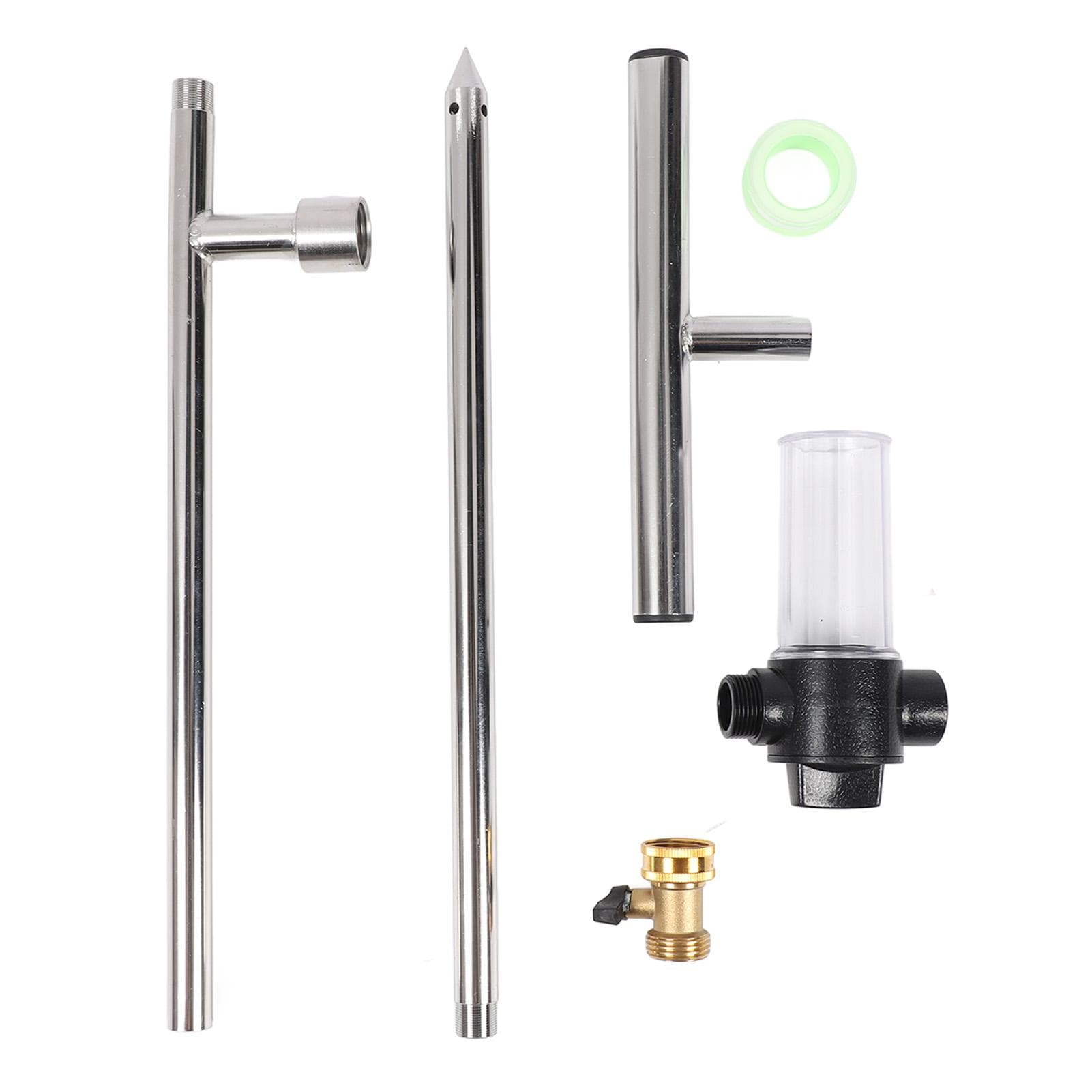 Stainless Steel Deep Root Tree Watering Tool Root Feeder with Fertilizer Bottle Watering Wand