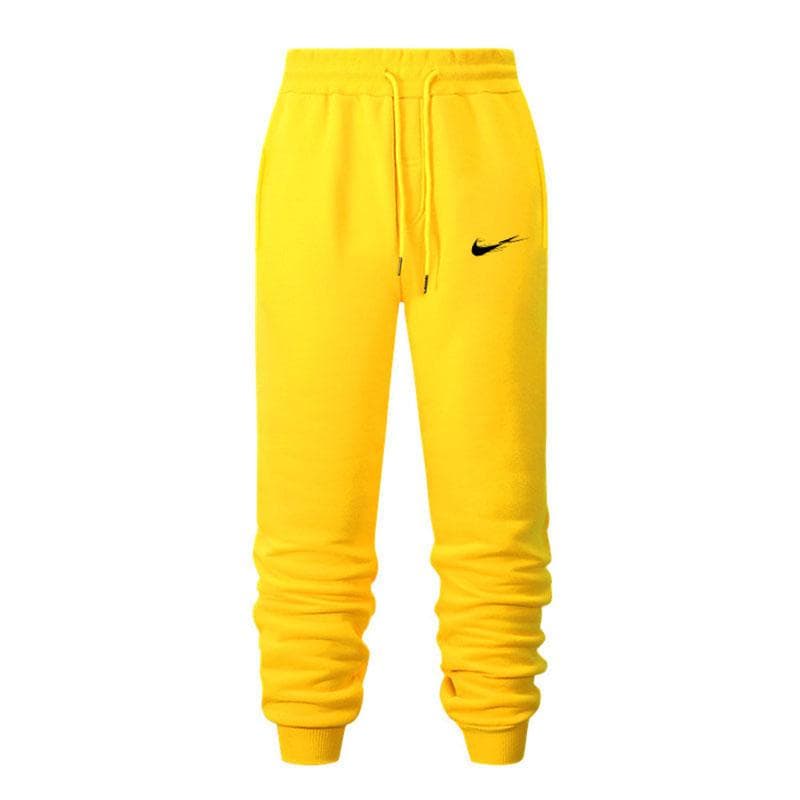 Men's Autumn and Winter Casual Pants Sports Pants Men's Pants Jogging Pants Hip Hop Street Pants S yellow