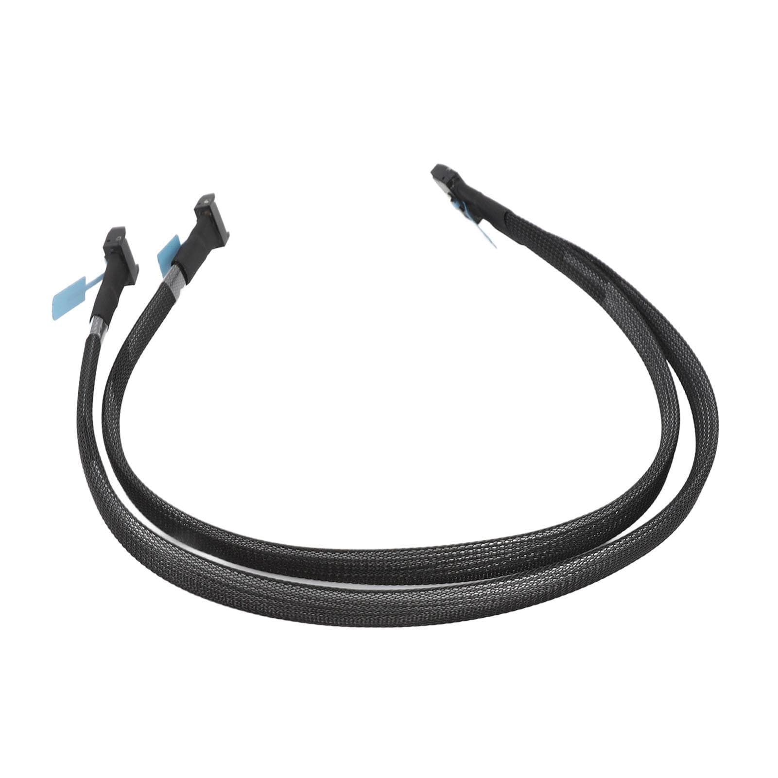 MCIO 8i 74Pin to 2 MCIO 4i 38Pin Cable 32GTs 8 Channels PCIE5.0 MCIO X8 to 2 MCIO X4 Cable for