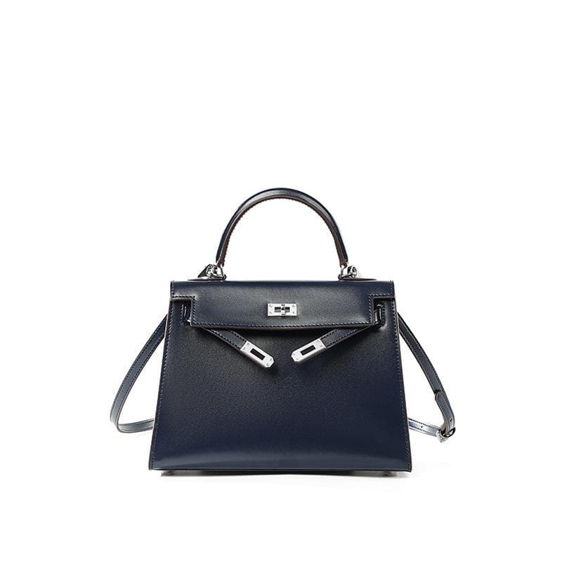 High End Version Bag Second-generation BOX Patterned Cowhide Mini Handbag New High-end Leather Women's Crossbody Bag 22x8x15cm