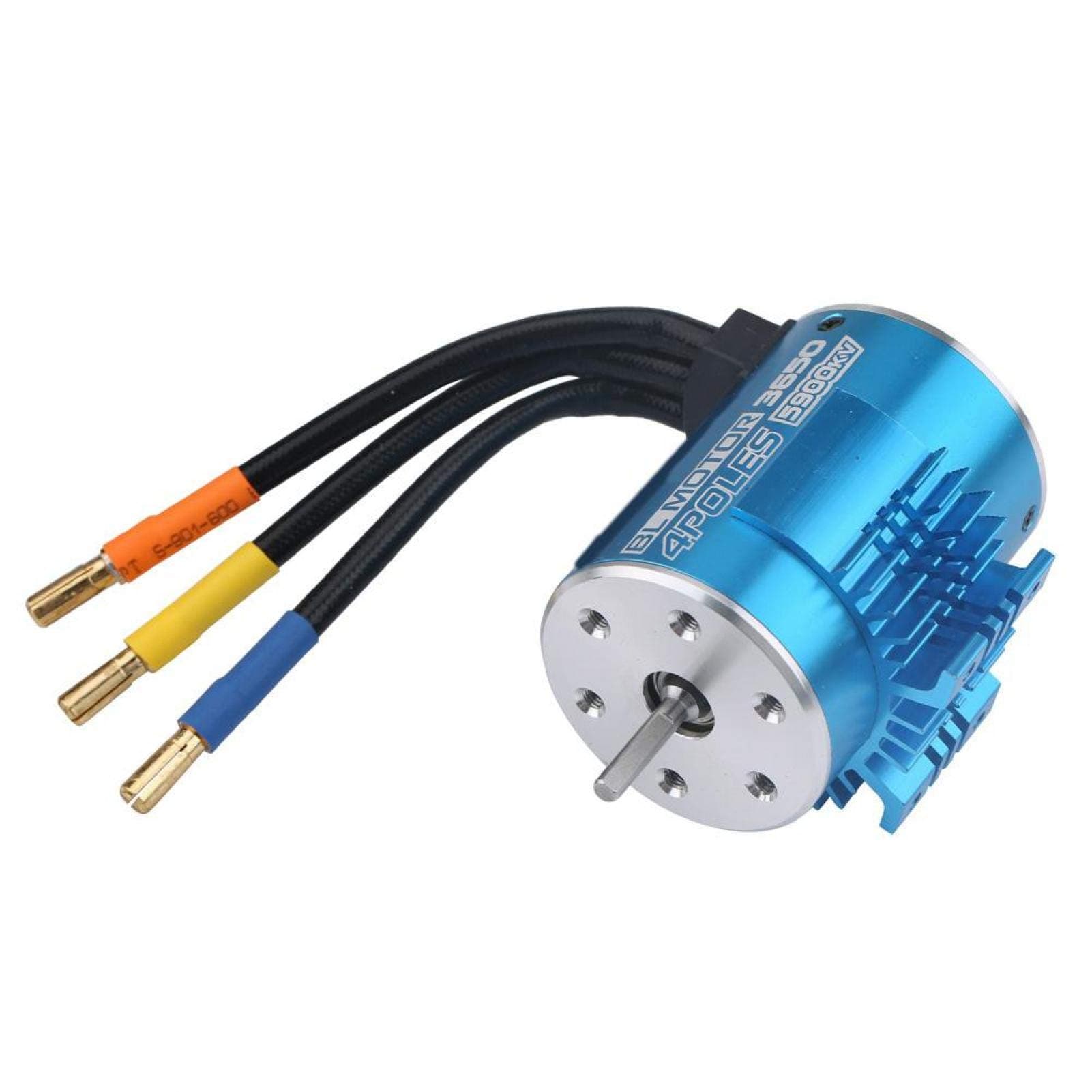 Brushless Motor, 3650 5900KV 4-Pole Brushless Motor, Heat Dissipation, Professional RC Parts Replacement for 1/10, 1/16, 1/18 RC Cars and Boats, 50000