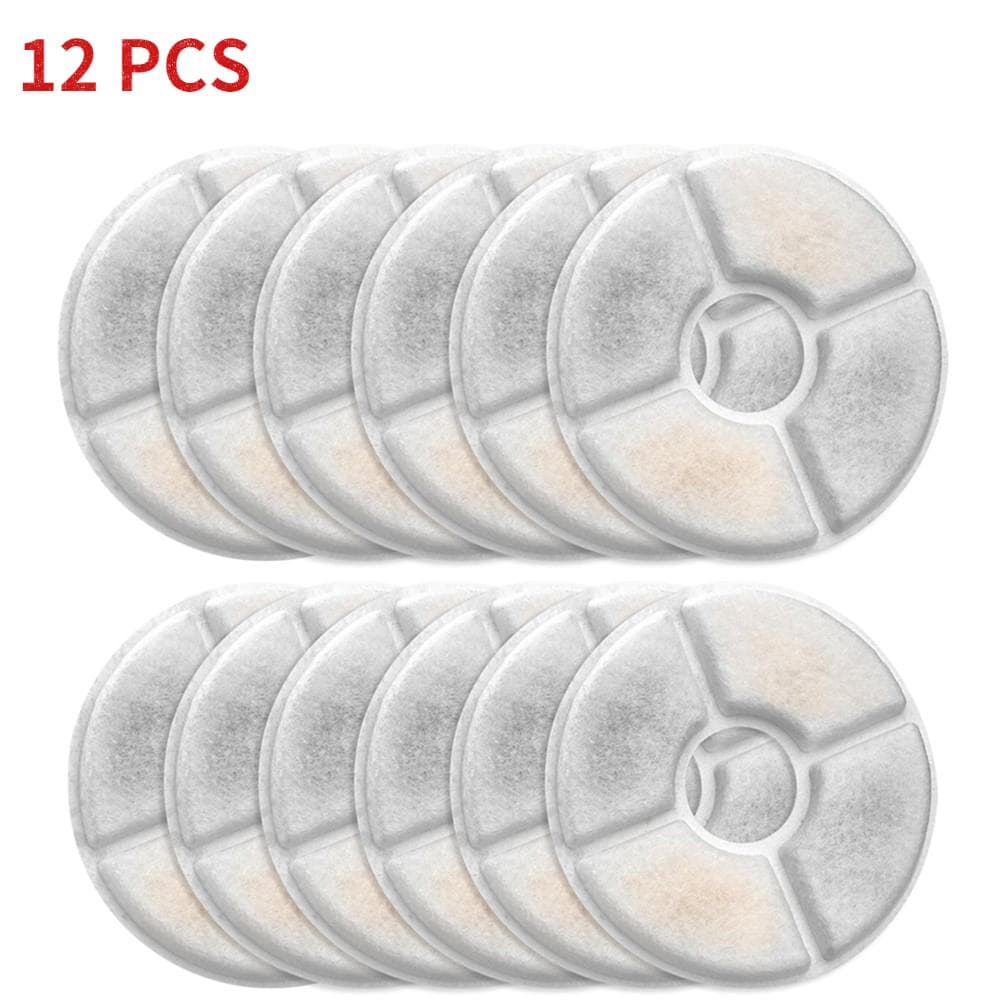 Replacement Filter for Cat Dog Water Drinking Fountain Activated Carbon Replaced Filters 6/12/24PCS Fountain Dispenser Feeders