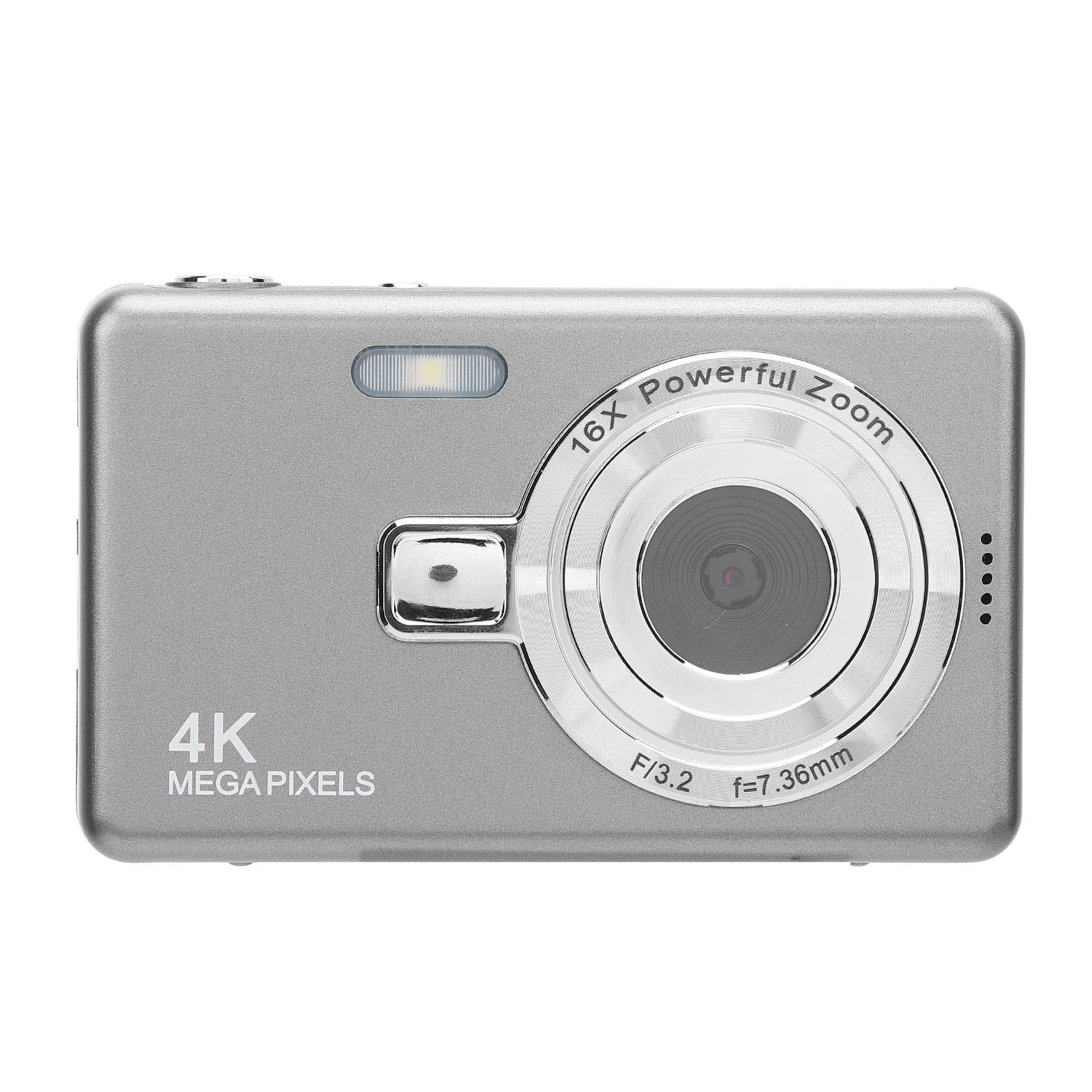 Digital Camera 2.4inch High Resolution 16x Zoom Portable Compact Camera for Travel 64GB without TF card