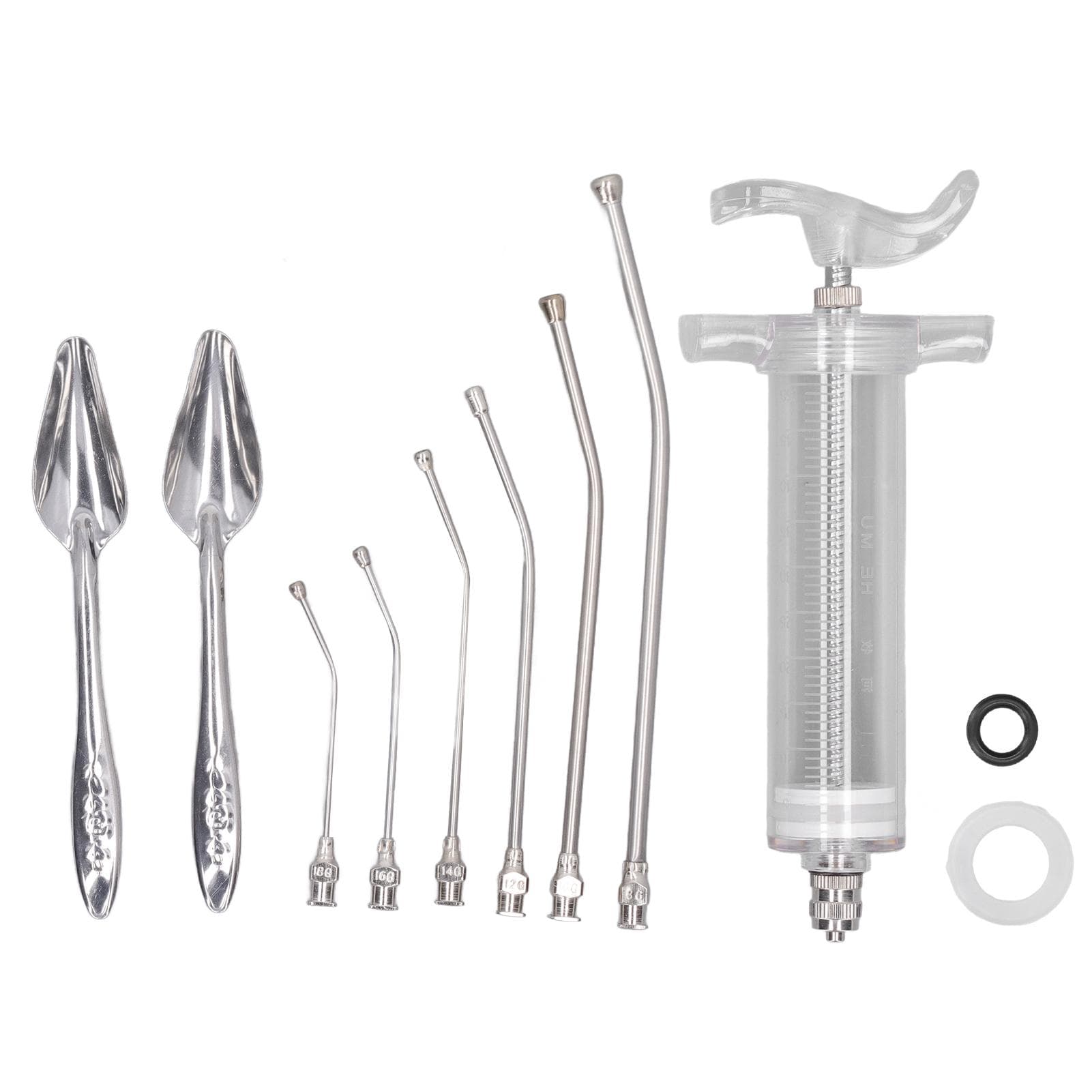 Bird Feeding Syringe Tubes Safe Stainless Steel Accurate Measurement Easy Cleaning Bird Manual