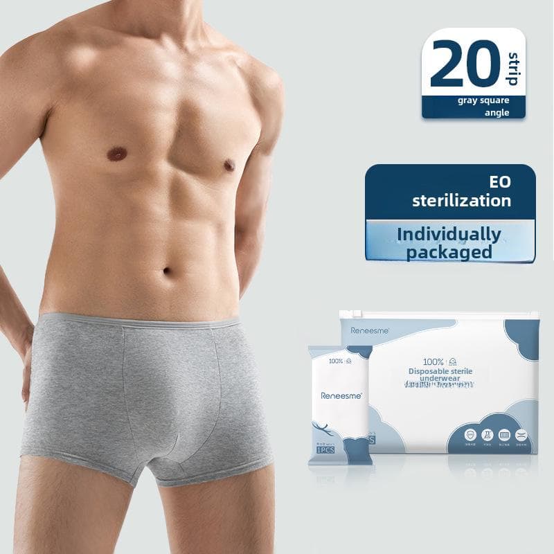 Men's Disposable Underwear, Individually Wrapped, Sterile, Washable, Travel Essential 4XL (170-190 jin)