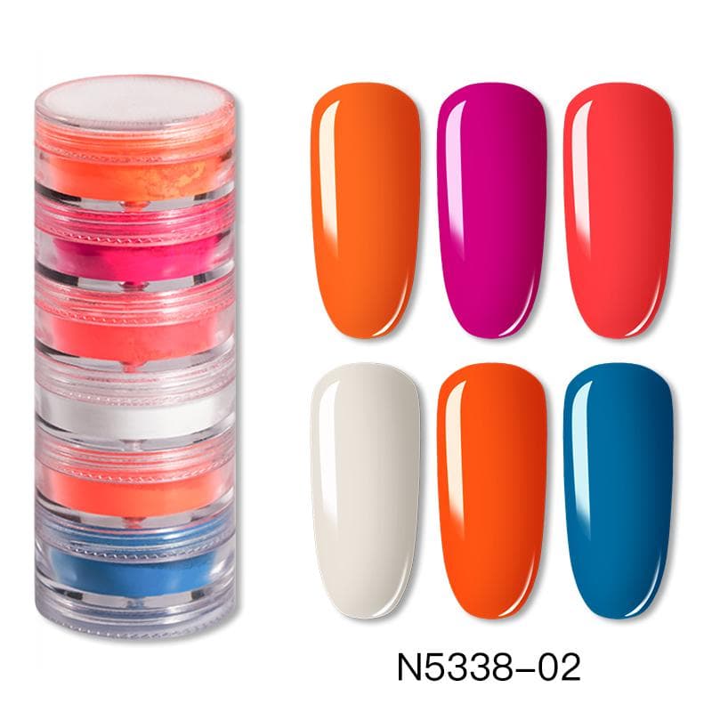 ROSALIND 6g Neon Powder Integrate 6 Colors In 1 Bright LED/UV Lamp