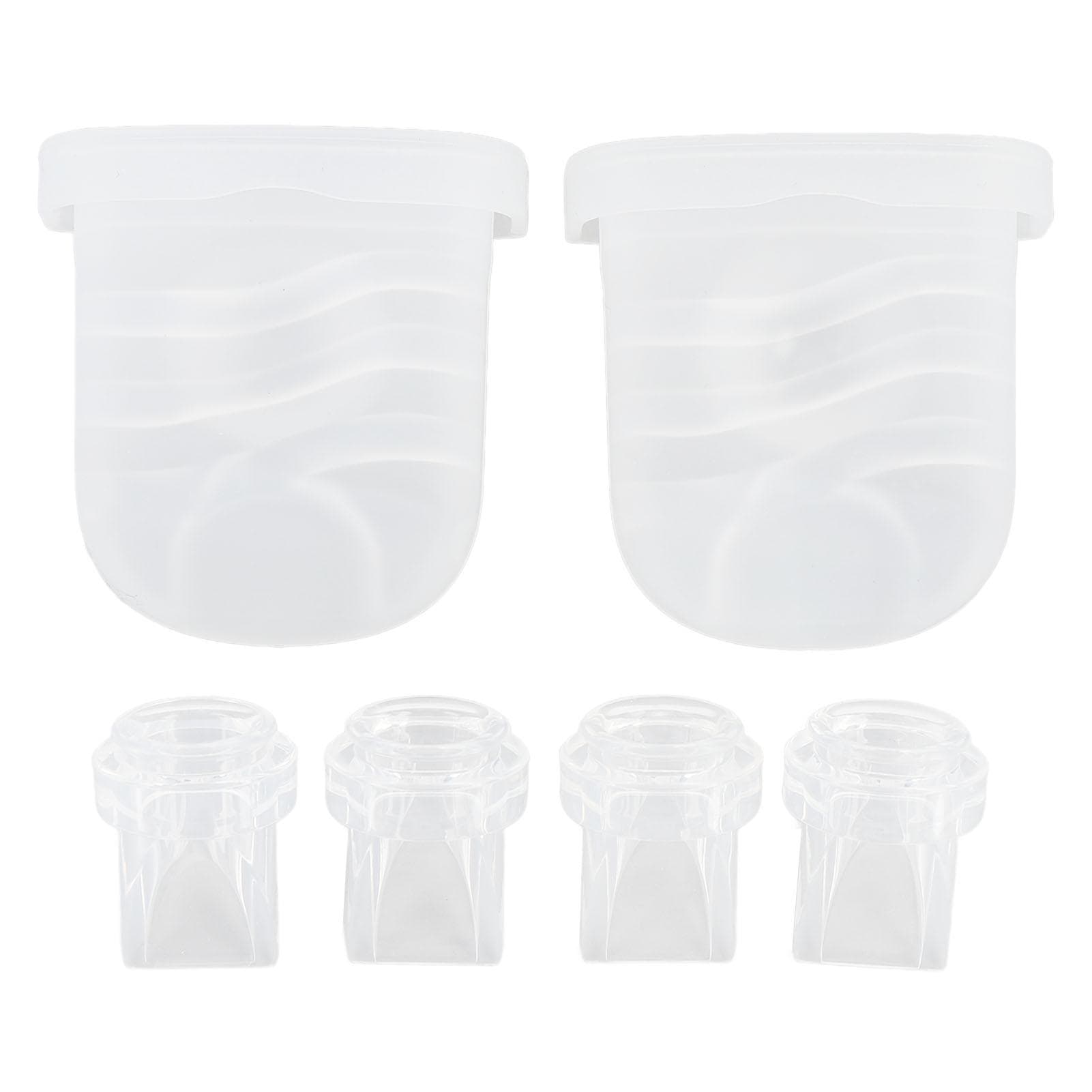 4pcs Duckbill Valves and 2pcs Silicone Diaphragm Compatible for S32 Breastfeeding Pump Replacement
