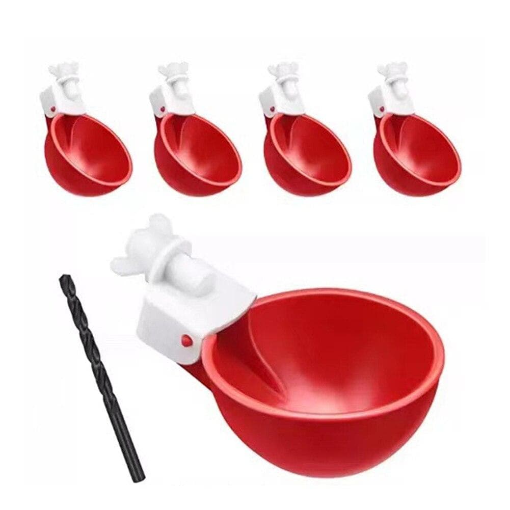 Chicken Drinker Automatic Poultry Drinker Automatic Chicken Drinkers Bowls For Birds Poultry red