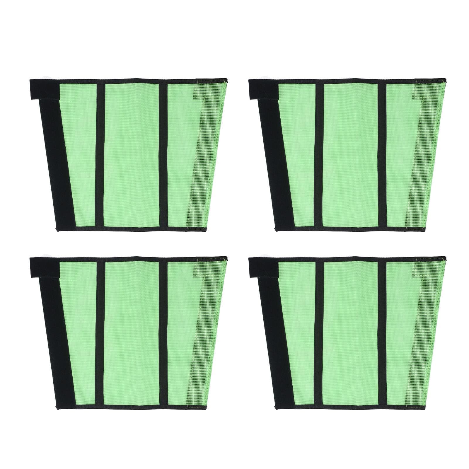 4pcs Horse Leg Protector Protective Horse Leg Fly Wraps Breathable Mesh Horse Boots for Stall and green