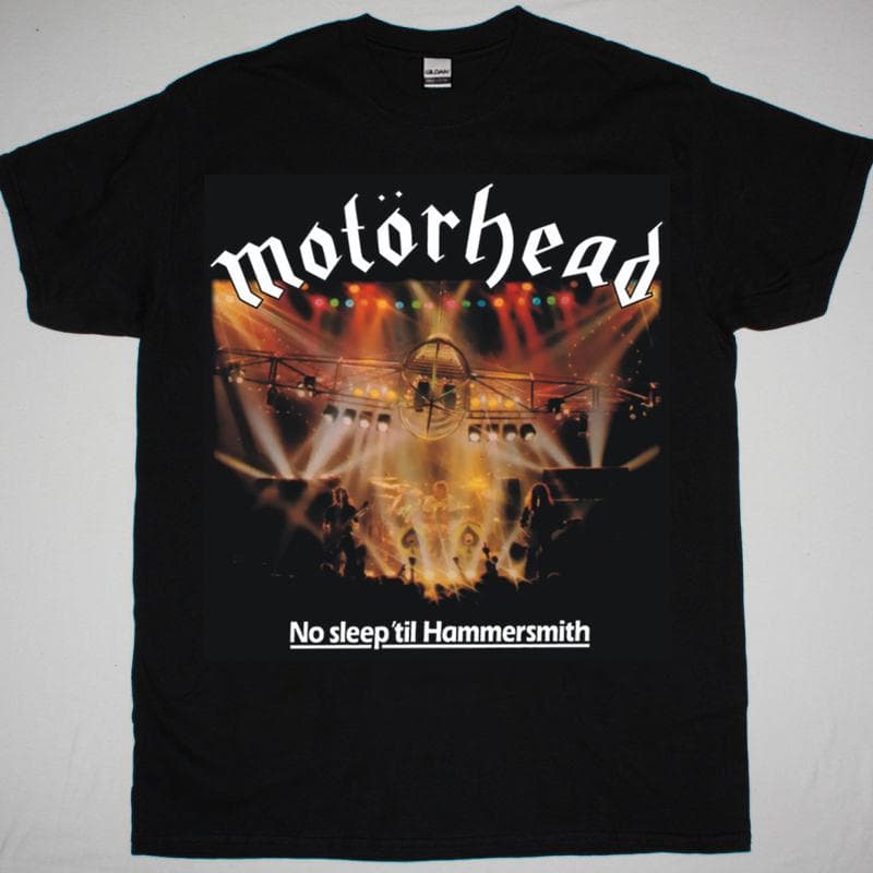 Motorhead No Sleep Til Hammersmith Album Cover Black Unisex T-Shirt S