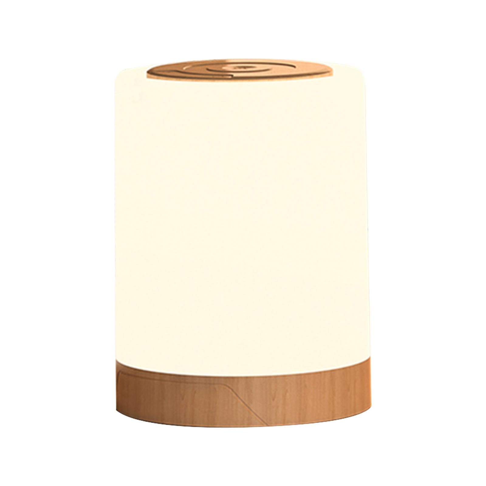 Bedside Table Lamp Touch Sensor Night Lights White & RGB Light Adjustable Timing Brightness Light white
