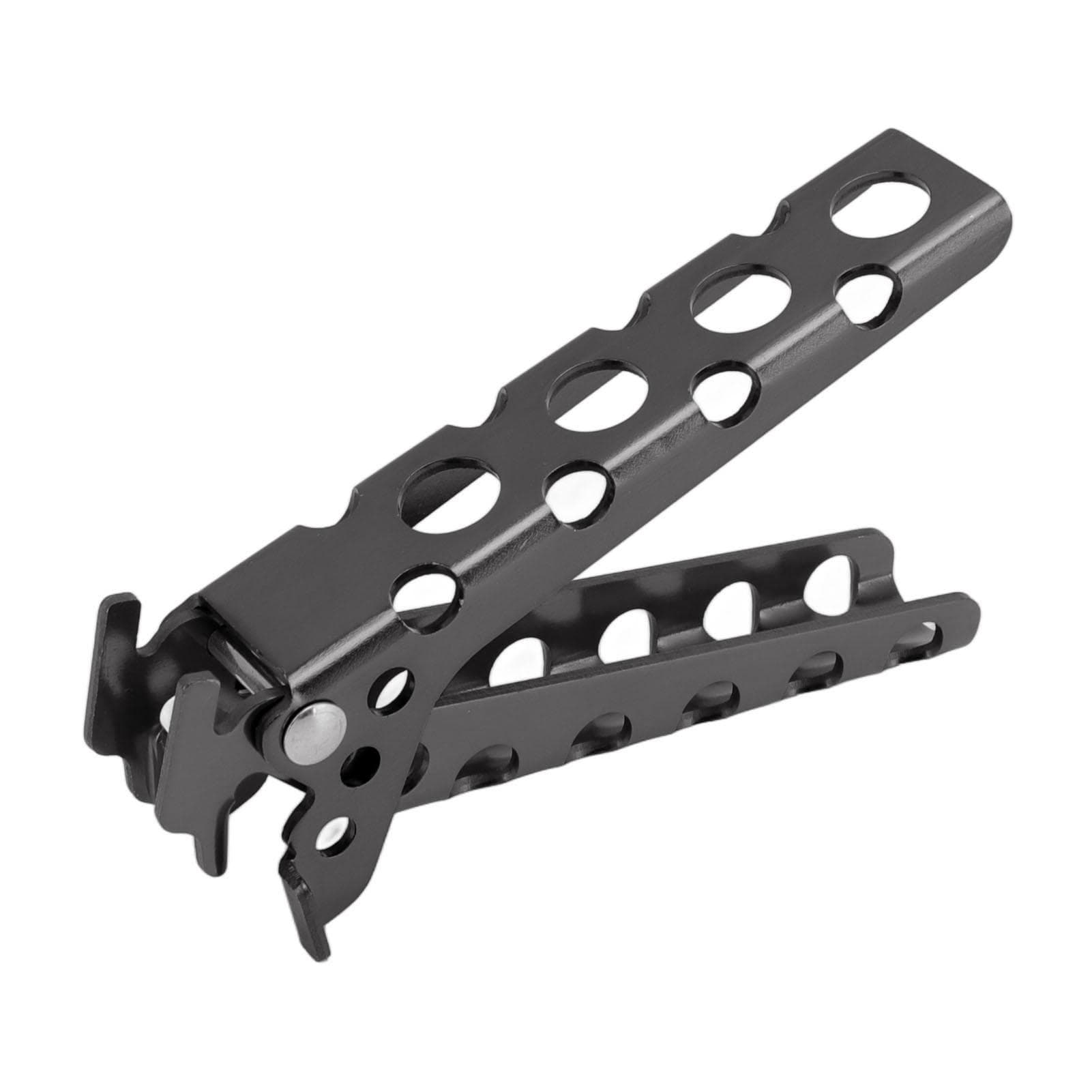 Hot Pot Pan Bowl Gripper Clips Aluminum Alloy Anti Scalding Retriever Tongs Portable Cookware gray