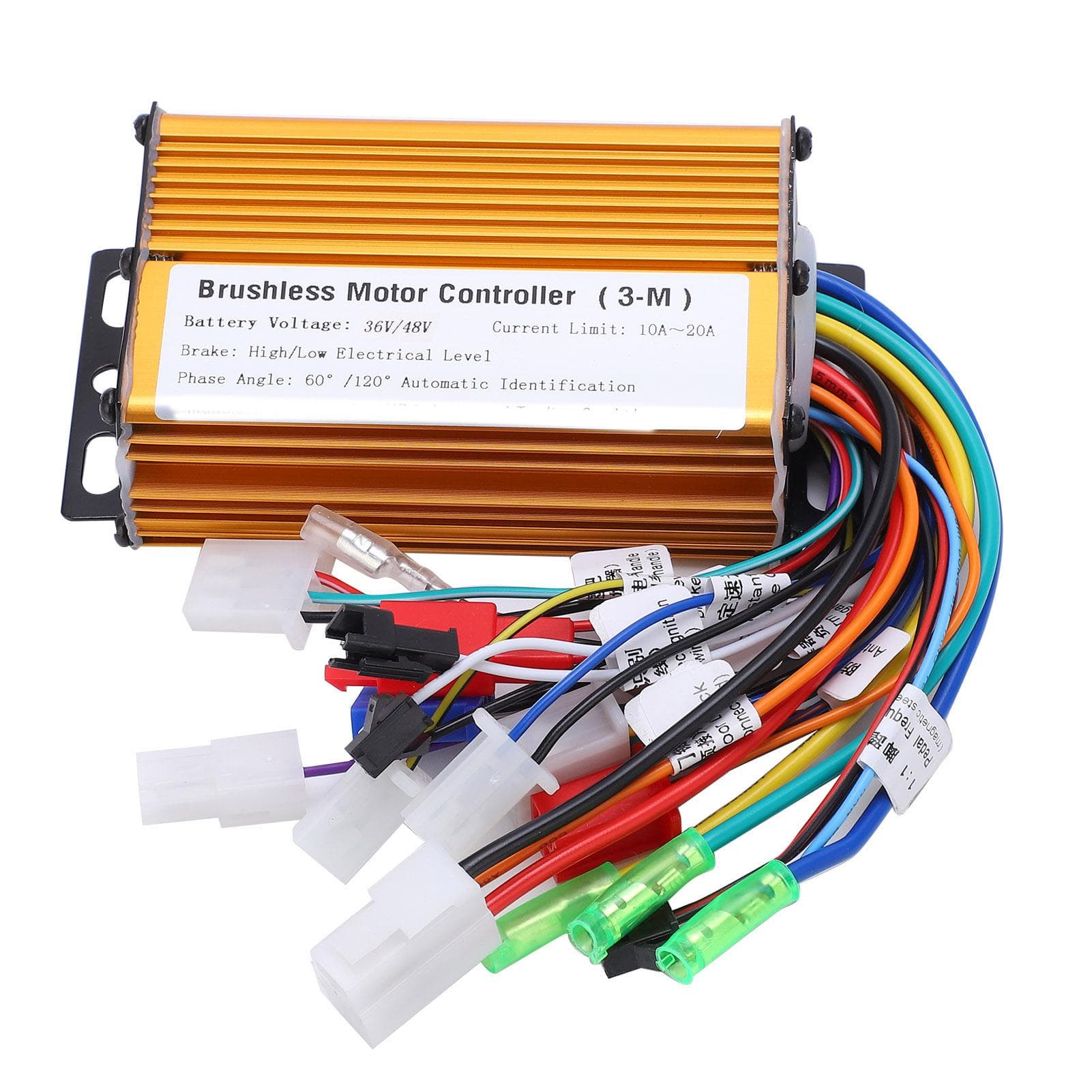 6 Tube 3 Mode Sine Wave Controller Electric Bike Scooter Brushless Speed Motor Controller3648V