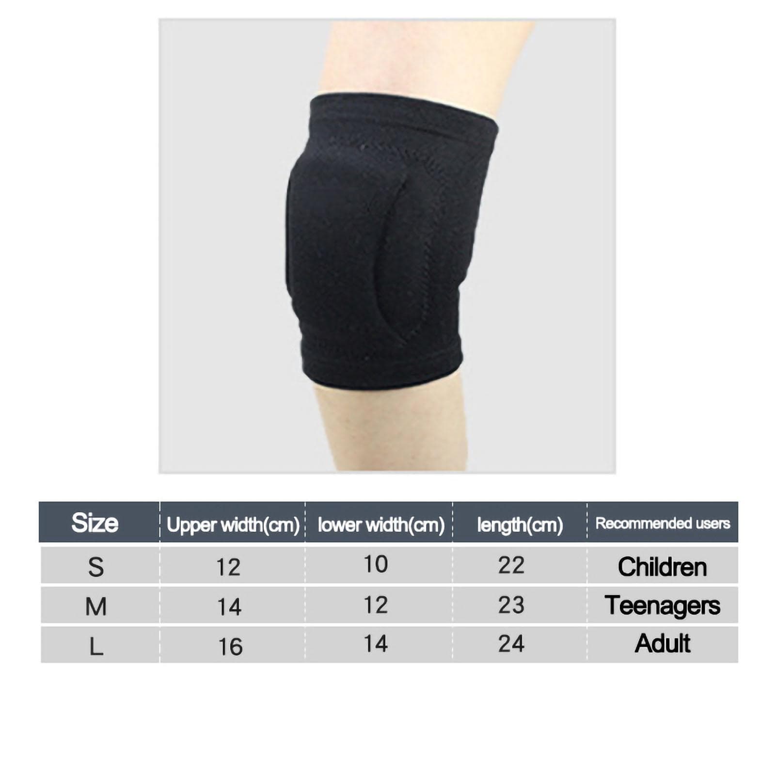 Sports Knee Brace Nylon Soft Protection Knee Support Pads Knee Guards for Dance Cycling Workout L