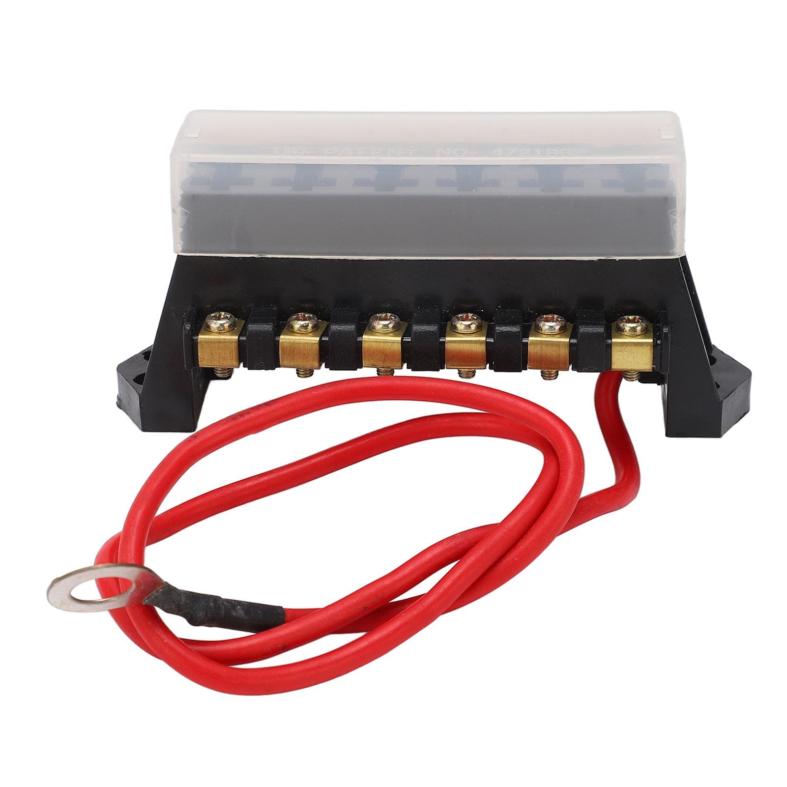 Fuse Box 6 Way High Mechanical Strength Heat Resistance ABS 1 in 6 Out Blade Fuse Block for