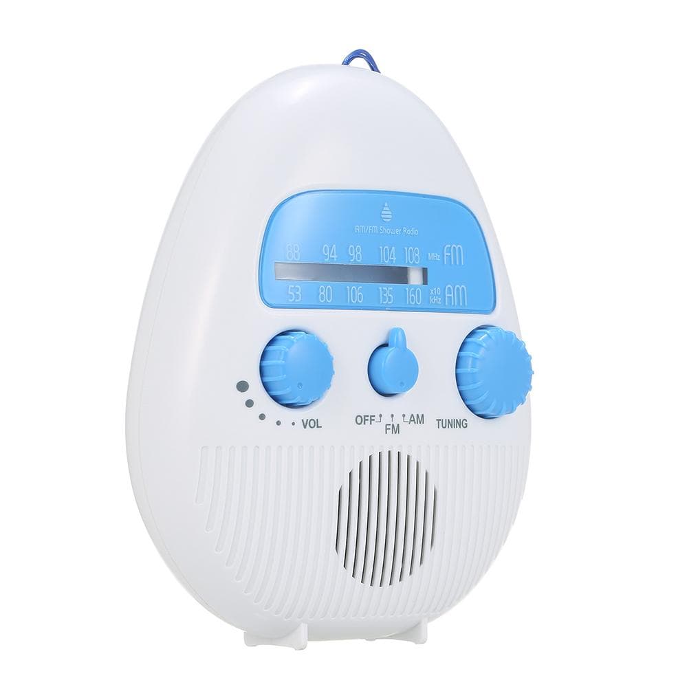 Mini Shower Radio Waterproof Bath Radio Battery Powered ?FM/AM Radio