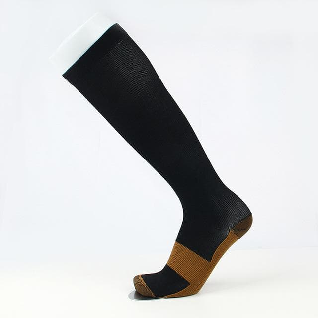 1Pair Unisex Compression Long Socks Women Men Pressure Veins Leg Relief Pain Knee High Stockings XXL
