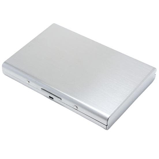 Wonder Pocket Steel Holder RFID Stainless Business ID Card Blocking Credit Protector Case Box 9.6cm silver
