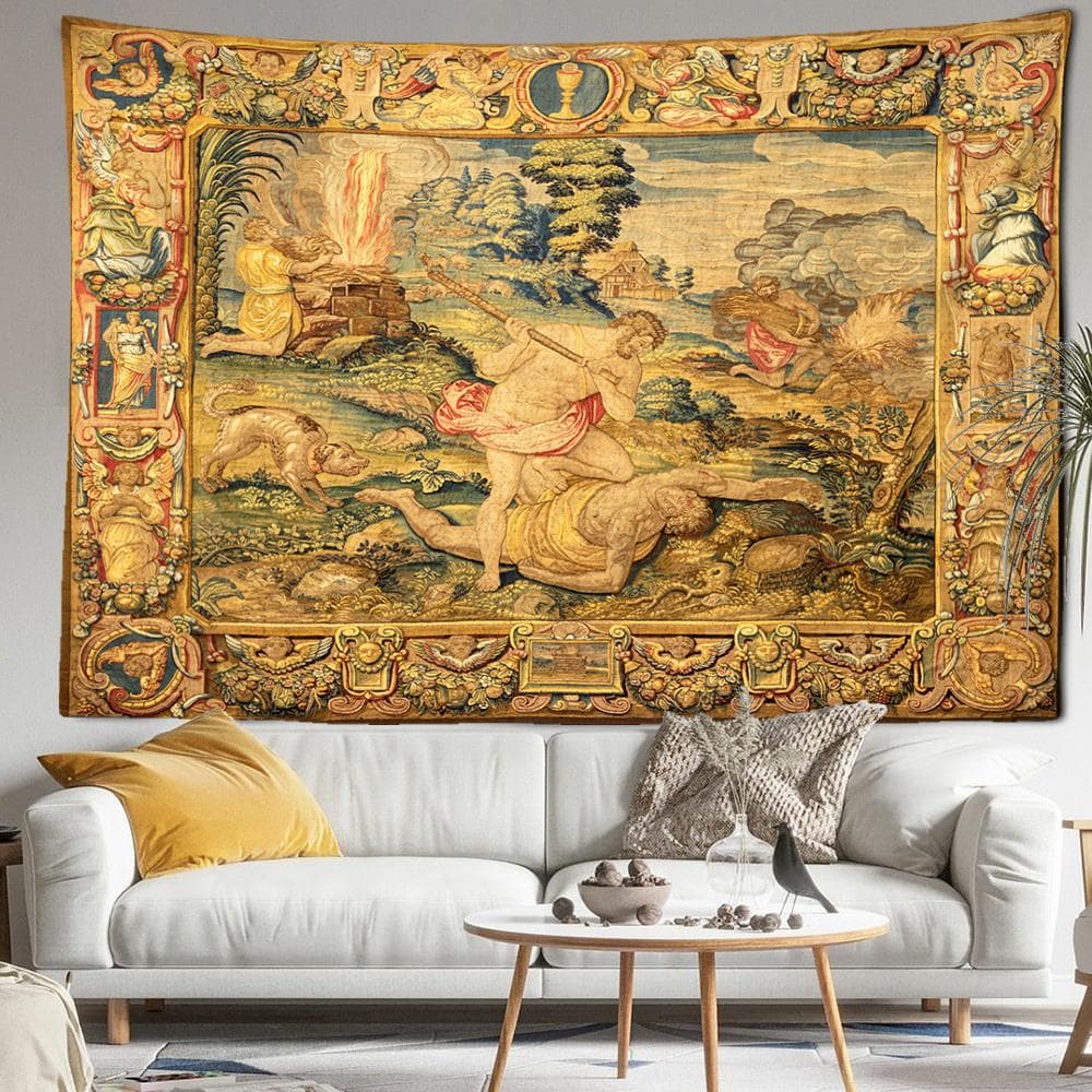 Retro Character Murals Tapestry Wall Hanging Abstract Art Witchcraft Mystery Hippie Tapitz Home Decor Background Cloth 200x150CM