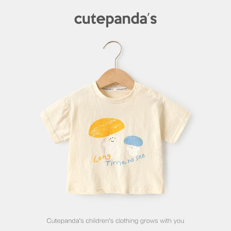 Baby Clothes Casual Short-sleeved T-shirts Summer Clothes Boys Girls Baby Children Children Summer Half-sleeved Tops 120cm