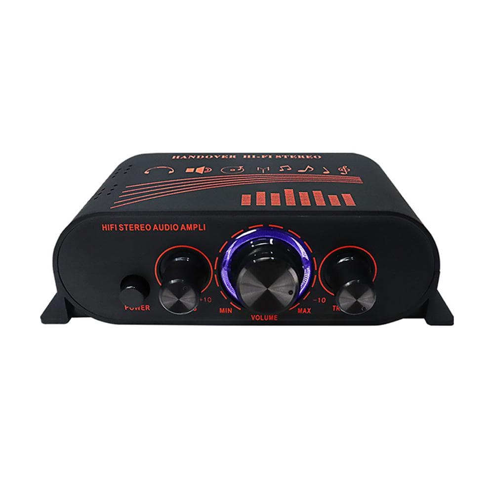 AK170 Compact Size o Power Amplifier Portable Sound Amplifier Speaker Amp for Car and Home black