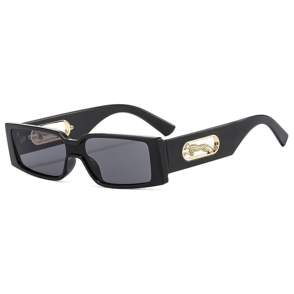 Small Rectangle Sunglasses Men Women Leopard Print UV400 Protection Retro Square Sun Glasses Travel Shades Fashion Gafas De Sol as picture