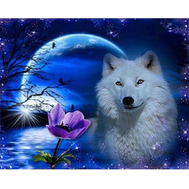 5D Diamond Painting Wolf Diamond Art Embroidery Mosaic Animals Cross Stitch Handmade Hobby Gift 20X30CM