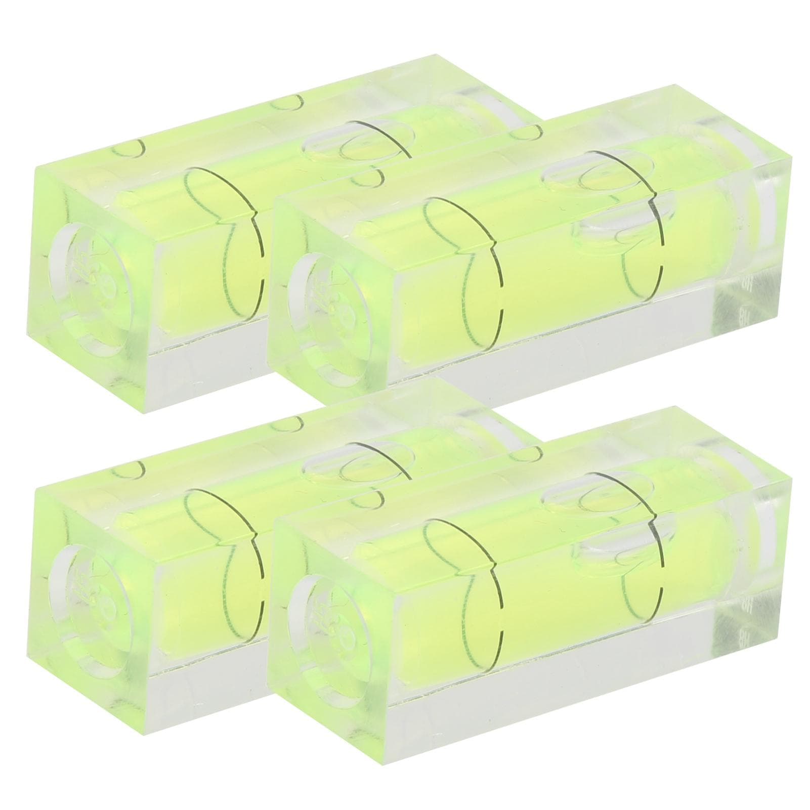 4pcs Small Spirit Level Square Bubble Level Detector 3D Printer Level Measuring Tool