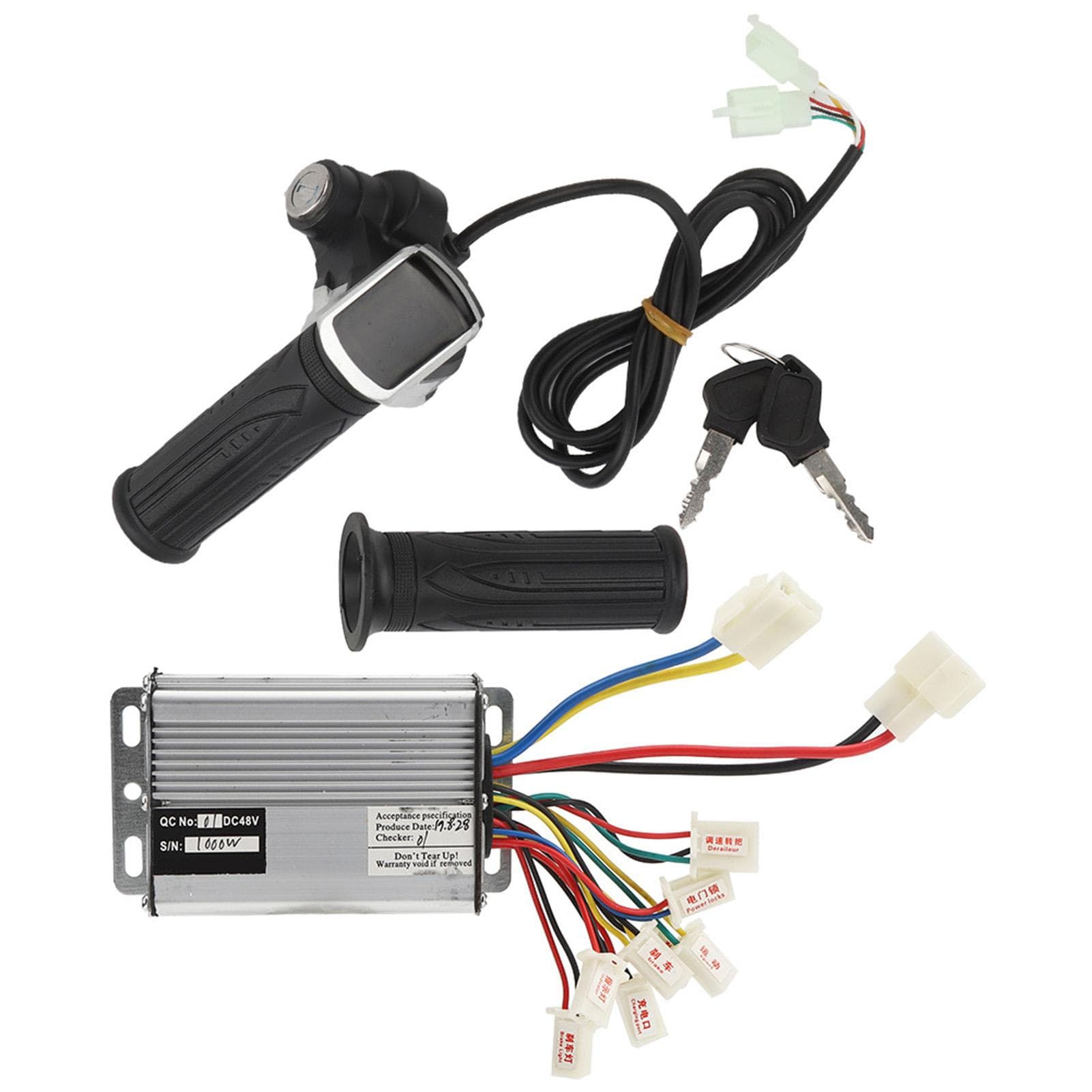 48V 1000W Controller Set with Lock Accessory for E?Bike Electric Scooter Electric Tricycle