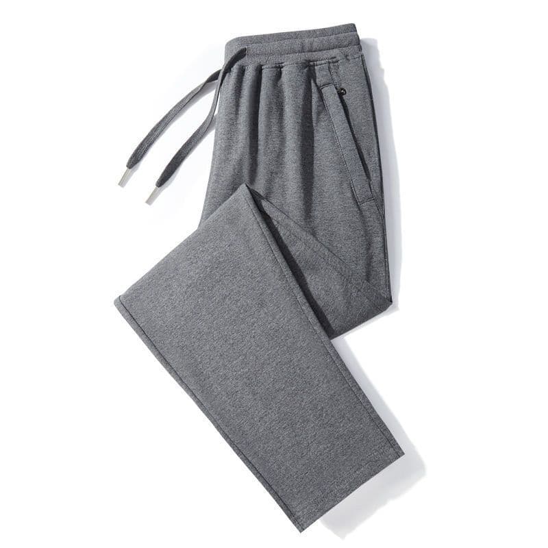 Men's Casual Pants, Sports Pants, Summer Slim Fit, Loose Straight Leg, Plus Size Sweatpants, Solid Color 5XL
