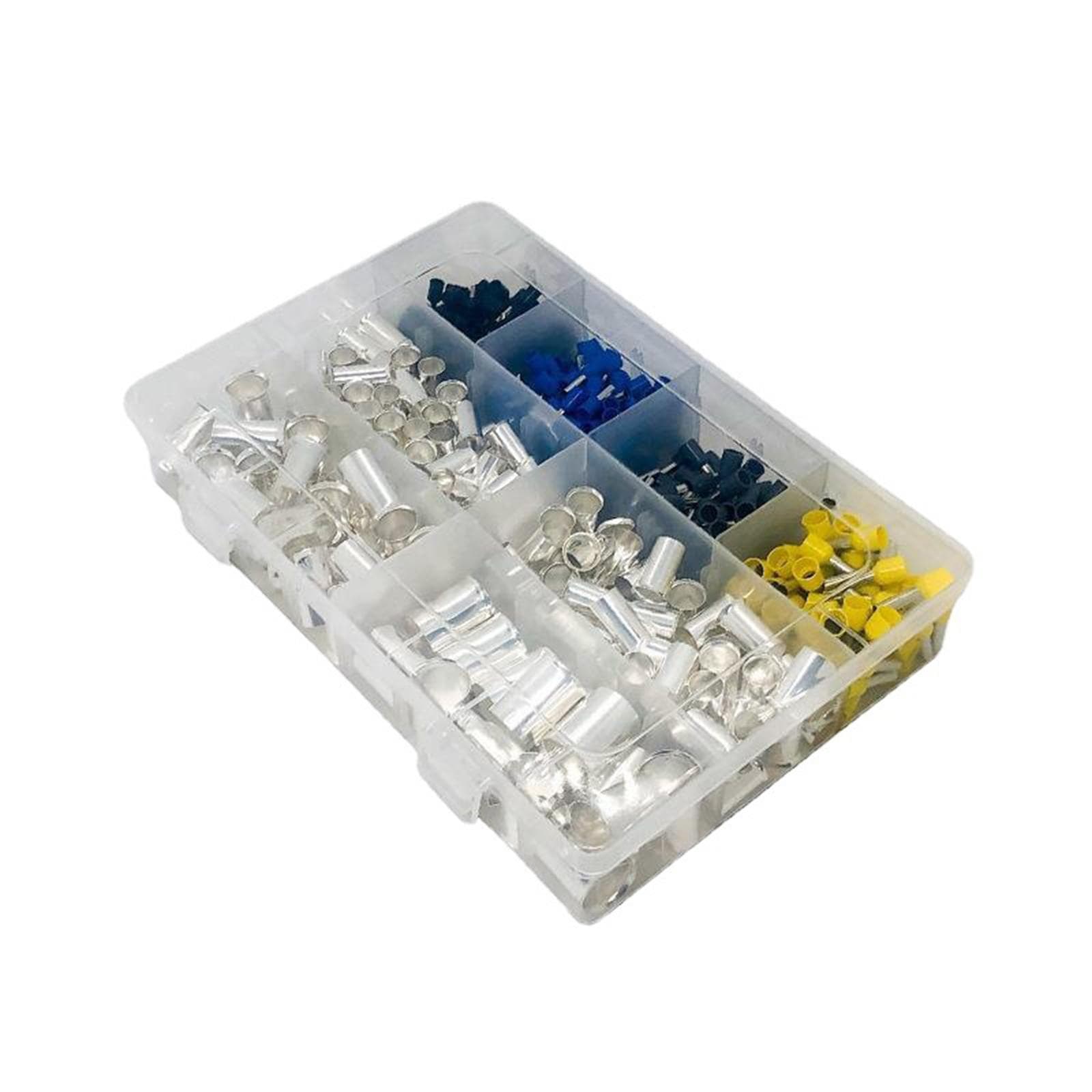 440pcs Ferrule Crimping Tool Wire Ferrule Kits Terminal Connector Sleeves Prevent Wire Bifurcation silver