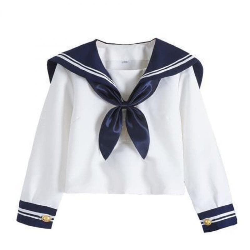 Charming Cotton Blend Sailor Outfit For Kids With Bow Detail And Classy Design StyleD,110cm